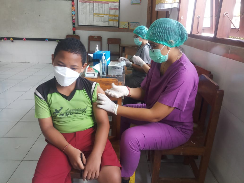 Vaksin Dosis ke2 untuk anak usia 6 s/d 11 Tahun